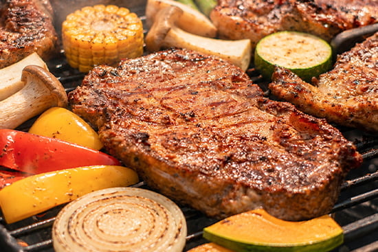 BBQのお肉や野菜
