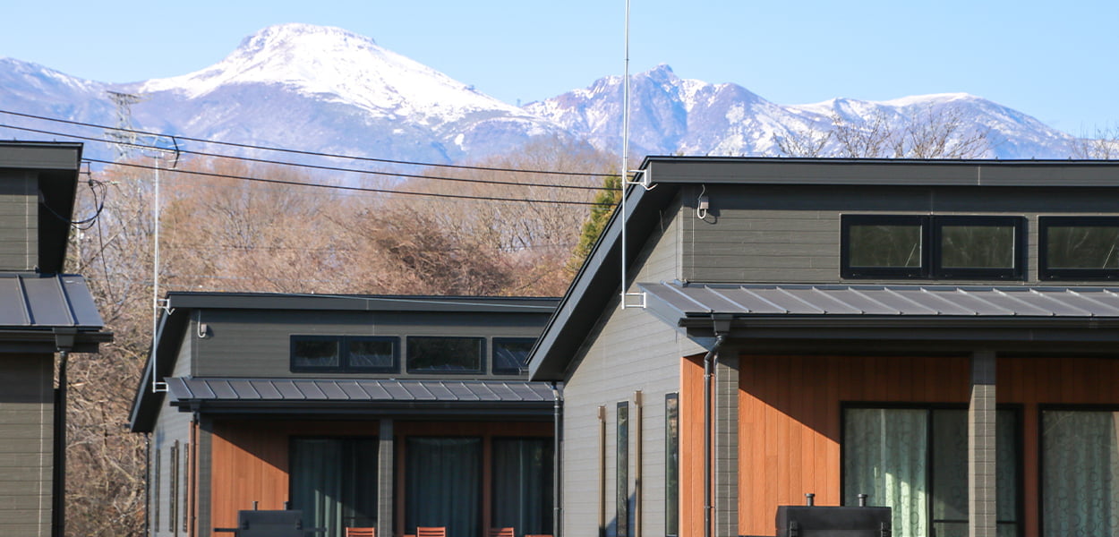 Gufoから見る冬の富士山写真